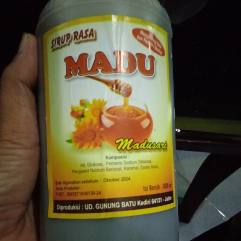 

Sirup Rasa Madu Asli UD Gunung Batu