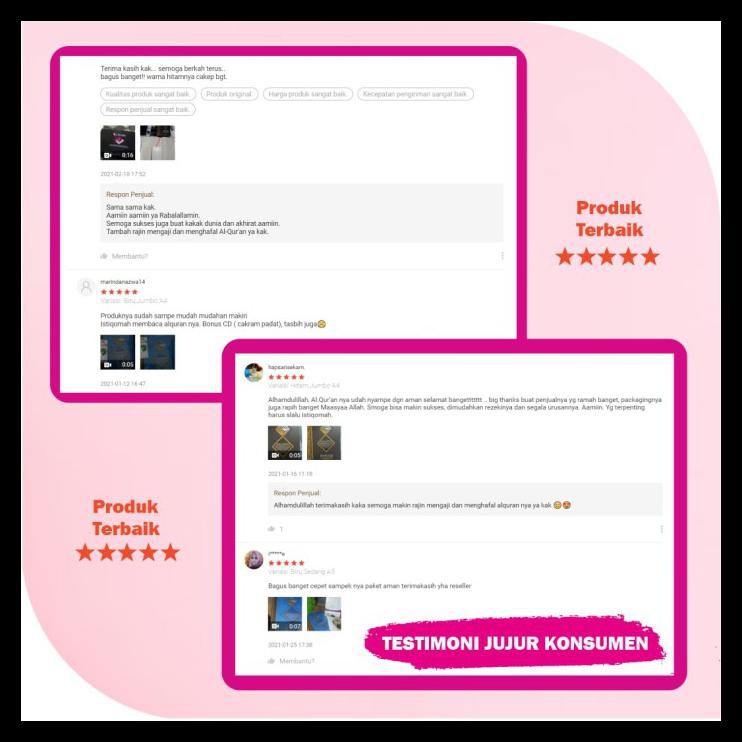 Buku Religi/Buku Spiritual Al-Quran Syauqi Aliqa Terjemah Per Kata Dan Tajwid Jumbo Dan Sedang -