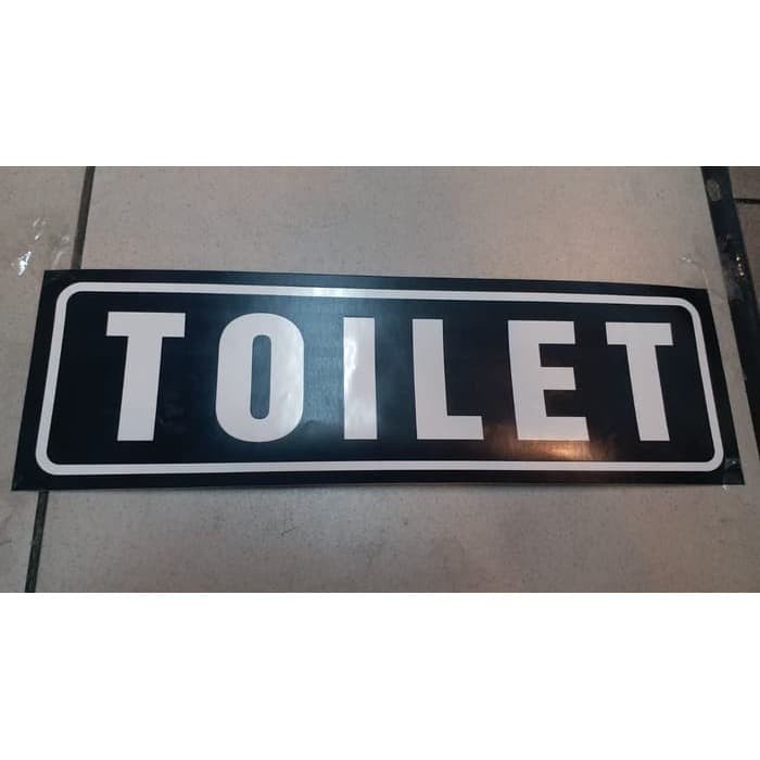 

SIGN LABEL STICKER TOILET 30X10CM