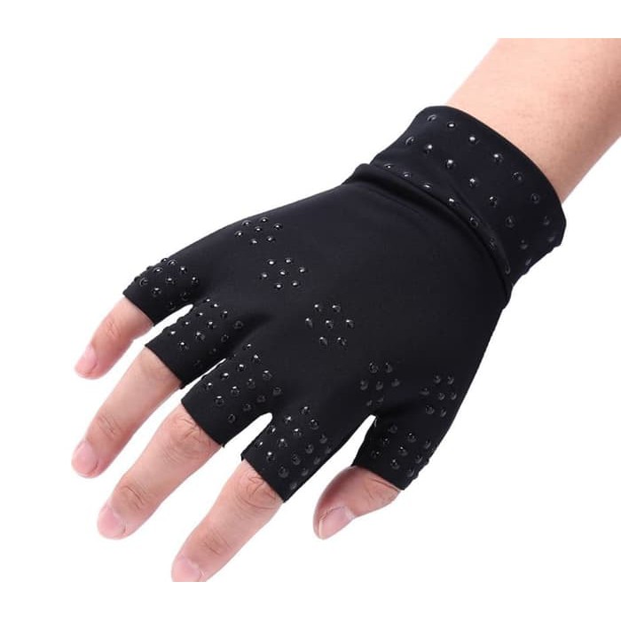 Sarung Tangan Terapi Magnetic Therapy Gloves support Hand HITAM