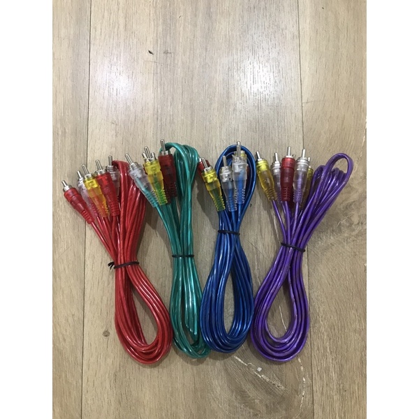 Kabel 6 RCA 1.5M Transparan