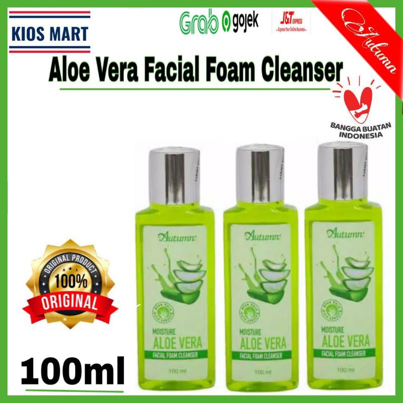 Autumn Moisture Aloe Vera Facial Foam Cleanser 100ml BPOM