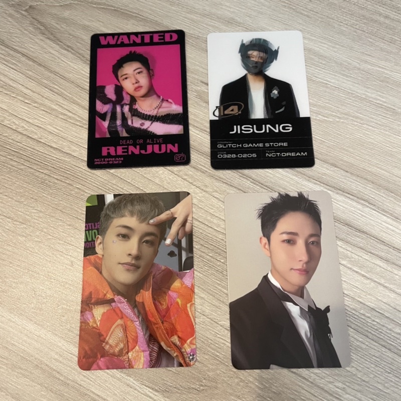 Renjun Mark Jisung Glitch Mode Photocard Official