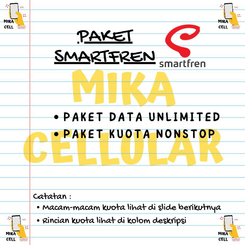 PAKET SMARTFREN DATA UNLIMITED, KUOTA NONSTOP