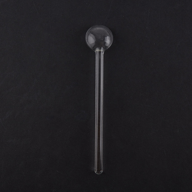 Sendok Teh / Kopi Bahan Kaca Transparan Dengan Gagang Panjang