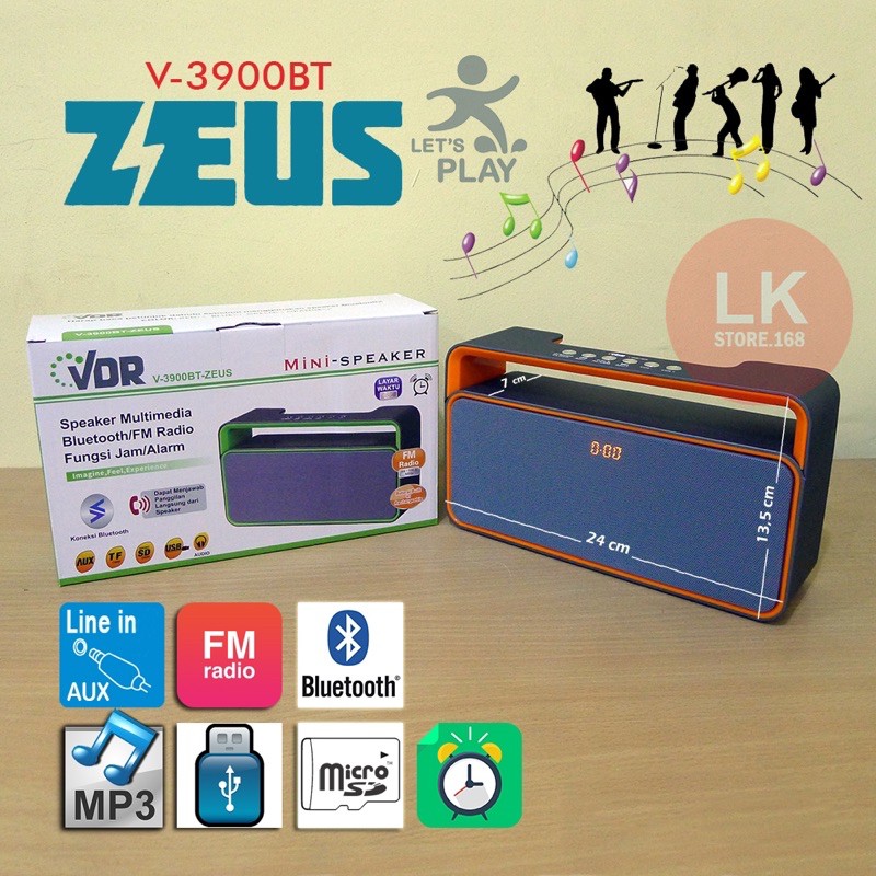 Speaker bluetooth VDR V-3900BT ZEUS