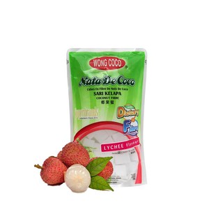 Wong Coco Nata De Coco Cubes Lychee 360gr | Shopee Indonesia