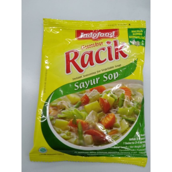 

INDOFOOD BUMBU RACIK SAYUR SOP 20G