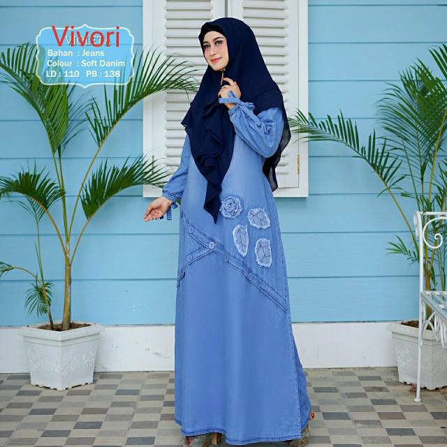 SYARI JEANS VIVORY/SYARI WANITA/SYARI JEANS/SYARI CANTIK/*DF