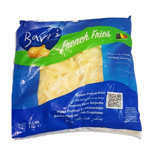 Barts Kentang Goreng Frozen 1kg French Fries Shoestring Makanan Beku Makassar