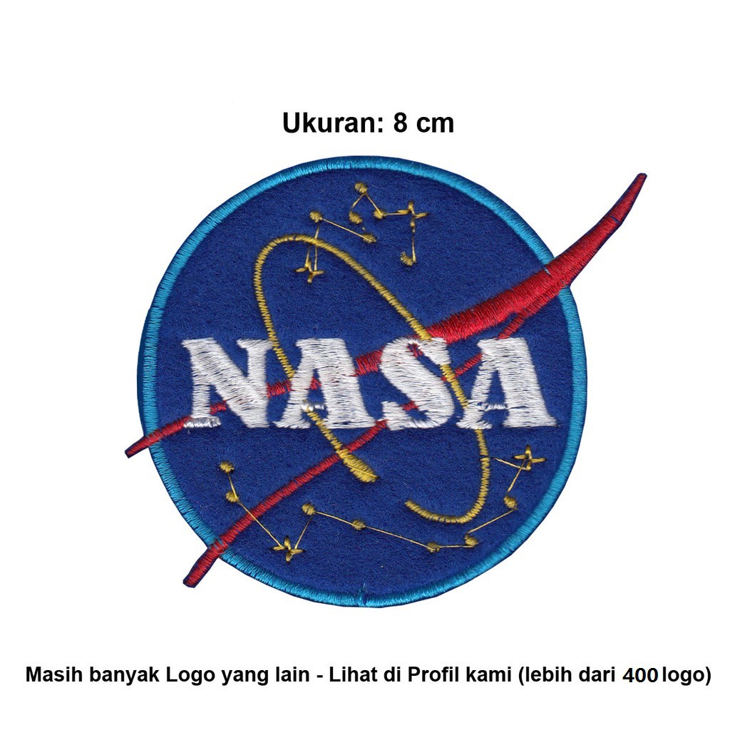 Bordir Emblem Logo NASA ( BORDIR KOMPUTER )