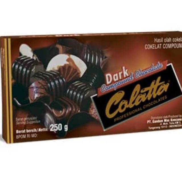 

Coklat Blok Collata Dark Chocolate 250gr