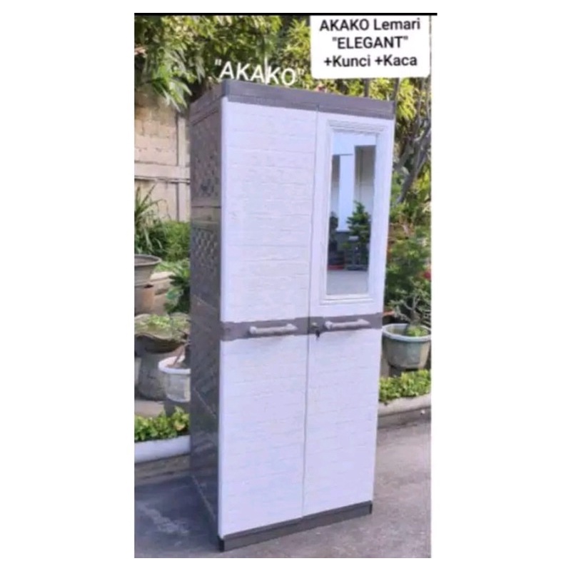 Lemari Plastik Gantung - Rak Cermin AKAKO / Lemari plastik / Lemari Murah
