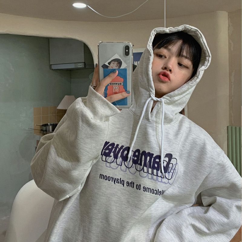 Hoodie Jumper Korean Style (S M L XL 2XL 3XL 4XL 5XL 6XL) Jaket Sweatshirt GAME OVER Jumbo Bigsize Oversize Unisex Harajuku