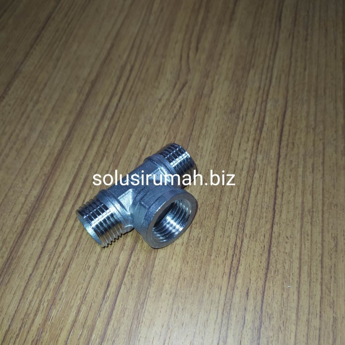 TEE SHOWER 1/2 M 1/2 F 1/2 DRAT KIRI KANAN SS TEE LUAR DALAM stainless