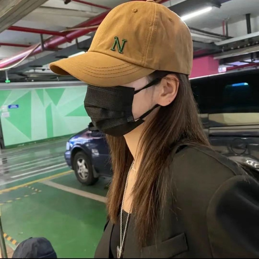 Topi baseball Motif Tulisan N Gaya Korea Untuk Pria Dan Wanita