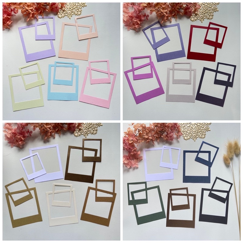 

1 set 10 pc die cut / cut die / dies cut / cut dies gor scrapbook journal journaling bujo scrapbooking - Polaroid