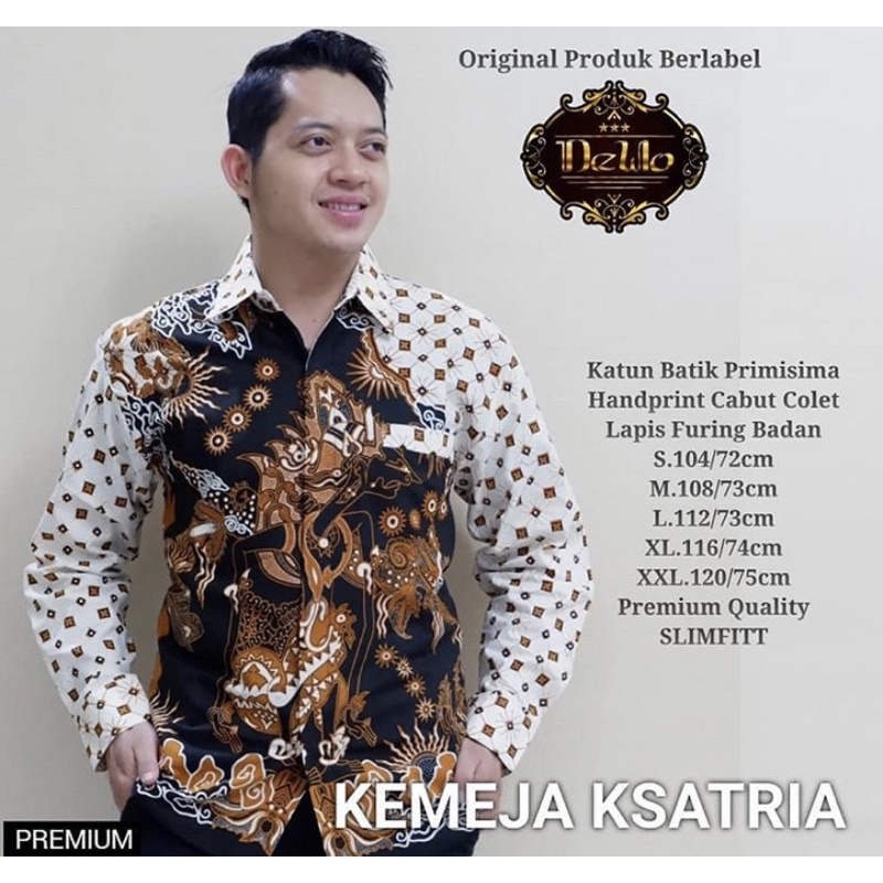 KAIN BATIK SOLO WAYANG KRISNA PUTIH