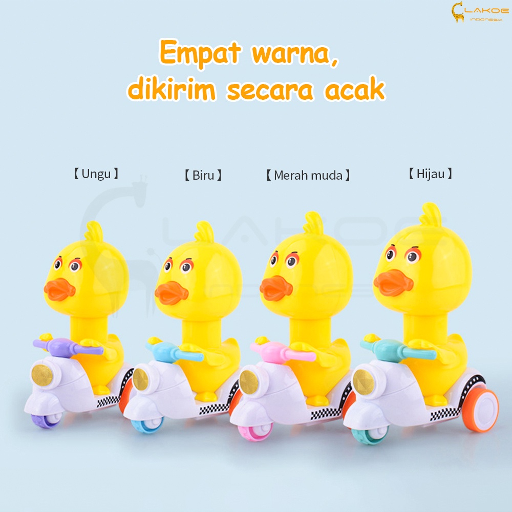 Lakoe Mainan Bebek Motor anak Bayi mainan Mobil motor Anak Tidak Perlu Baterai