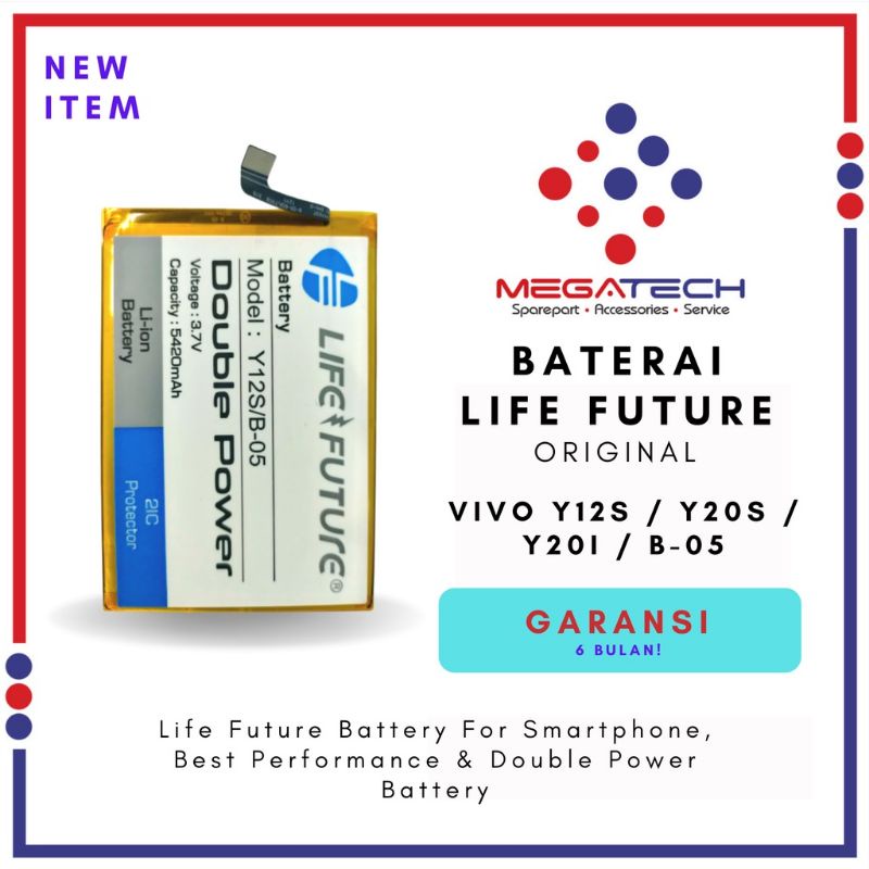 BATTERY BATERAI BATRAI BATRE VIVO Y20 Y12S Y20S Y20I B05 DOUBEL POWER LF