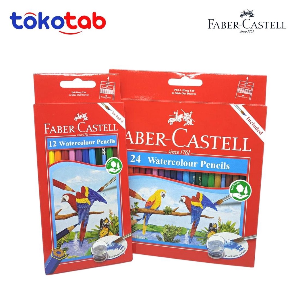 

Tokotab - FABER CASTELL Pensil Warna Watercolour Panjang 12 dan 24 Warna