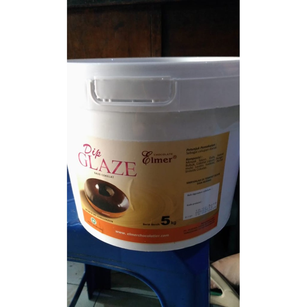 

Elmer Dip Dip Glaze - Topping Donat Dark Chocolate Repack 500gr