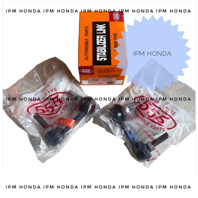 51320 / 51321 S84 555 Japan Link Stabil Stabilizer Depan SET Kanan Kiri Honda Accord S84 S86 VTI VTIL 1998 1999 2000 2001 2002 Odyssey RA6 RA8 2000 2001 2002 2003