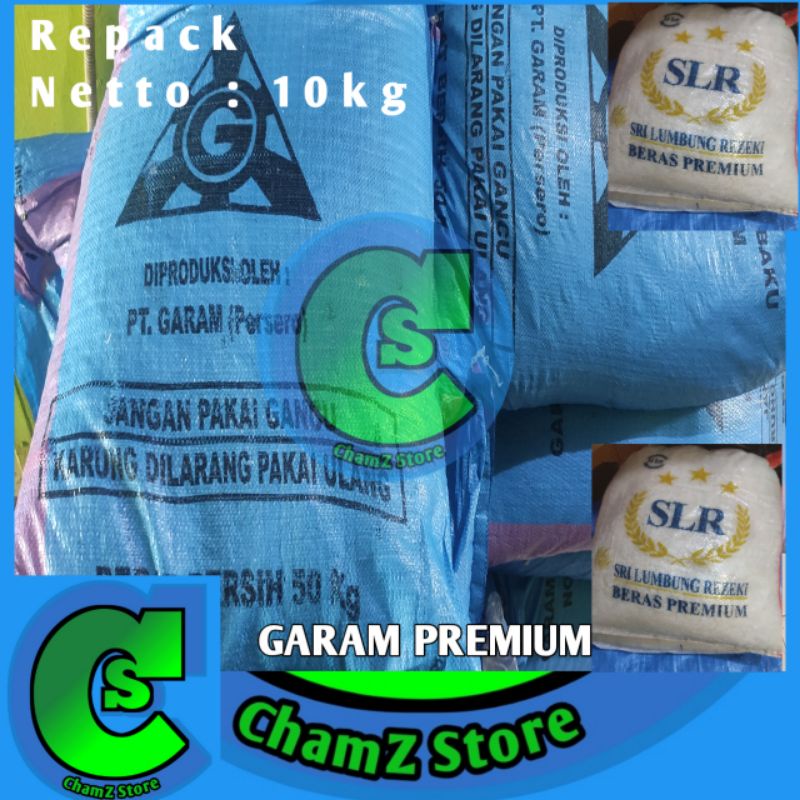 Garam ikan 10kg - repack / garam ikan premium 10kg / garam ikan 10kg / garam ikan