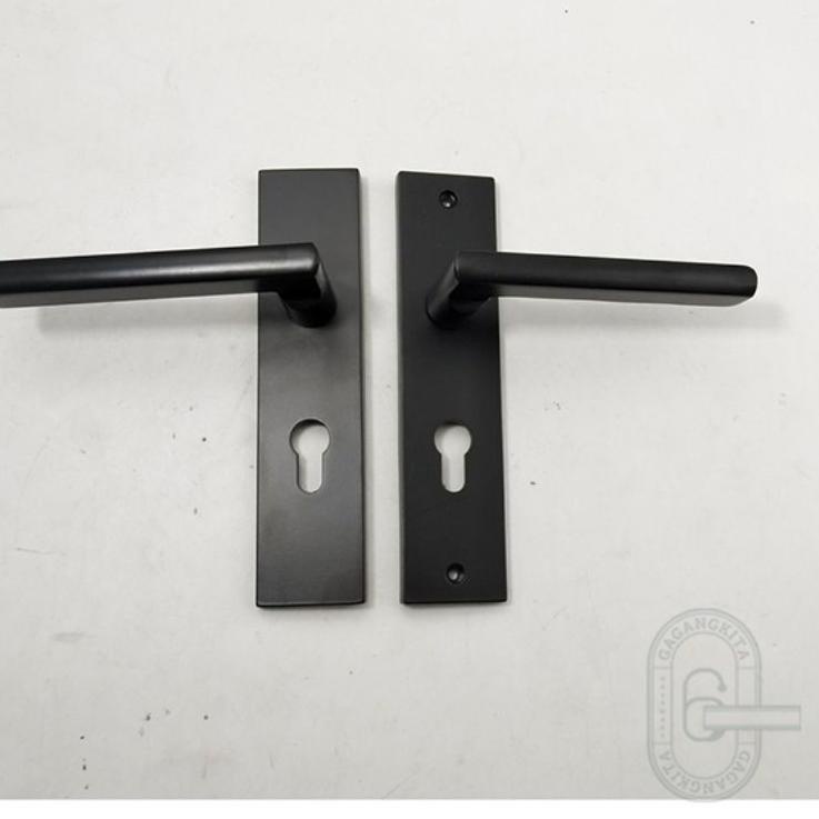 Limited - Asli Handle pintu black series, Kunci pintu, slot pintu, kunci pintu rumah Set ukuran Medi