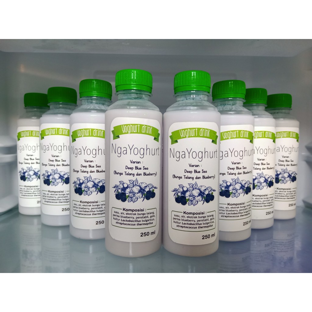 

Yoghurt blueberry & ekstrak bunga telang