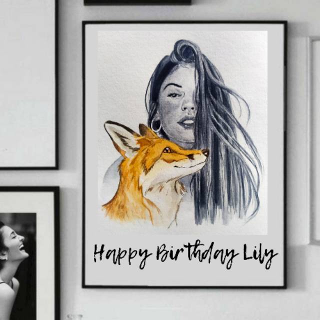 

LUKISAN WAJAH (Watercolor portrait)