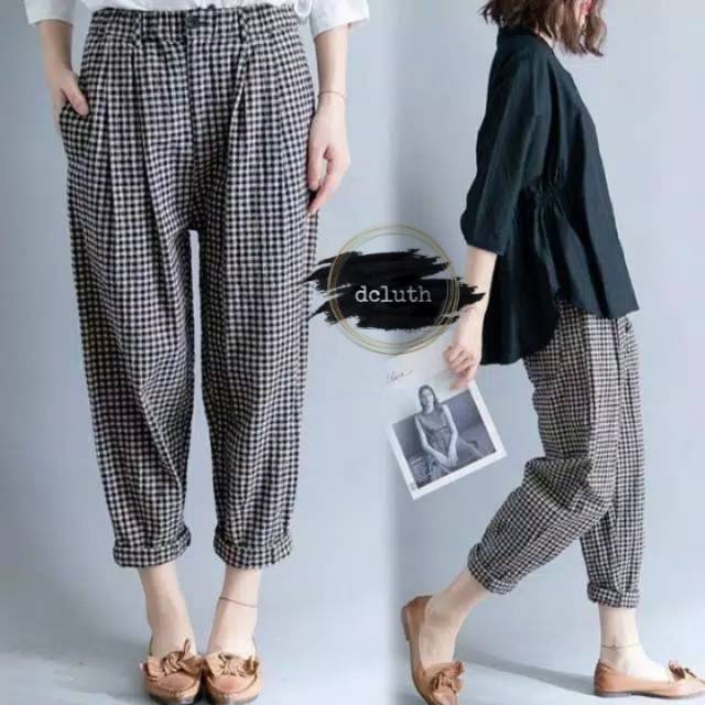 Gregor pants || celana panjang kotak kotak || celana kotak kotak