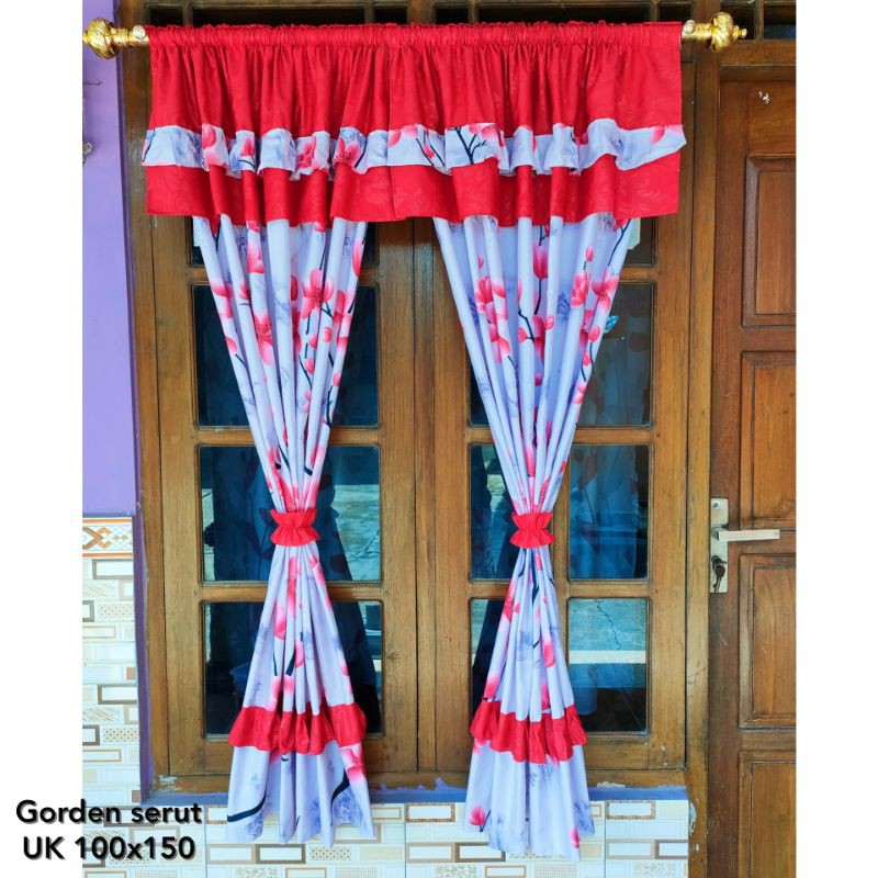 NEW GORDEN SERUT SUSUN JENDELA MOTIF BUNGA SAKURA