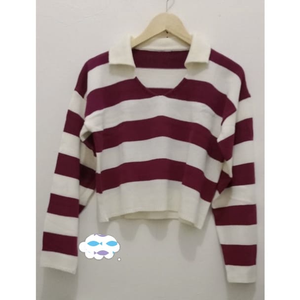 blouse rajut wanita fuji premium/sweater corean basic rajut