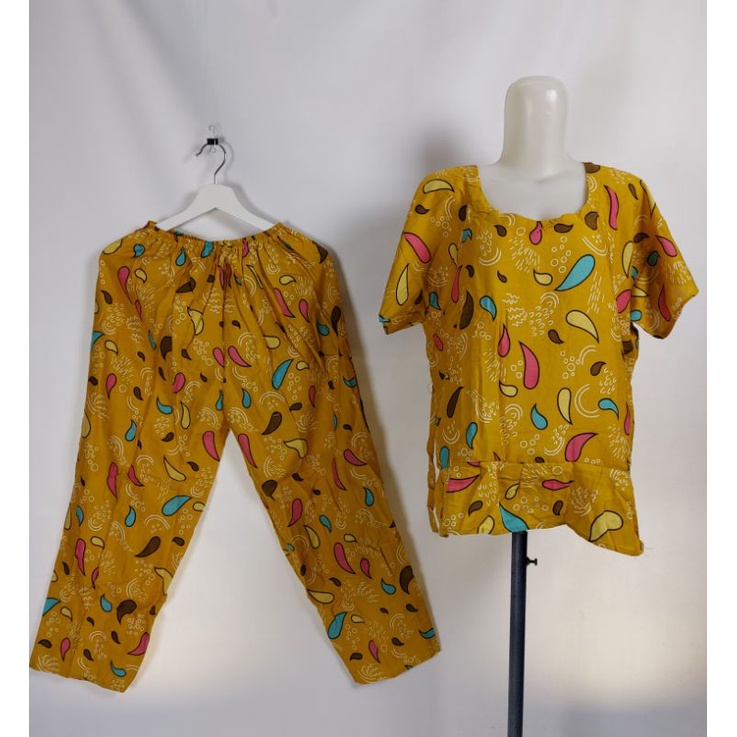 SETCEL JUMBO REMPEL XXL/SETELAN CELANA PANJANG XXL/SET BABBYDOLL XXL/PIYAMA XXL/BAJU TIDUR-G19