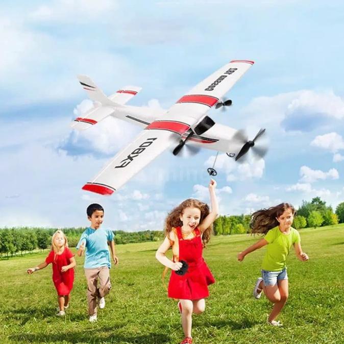 Fx801 Airplane Cessna Pesawat 182 2.4Ghz 2Ch Rc Kapal Terbang Aircraft