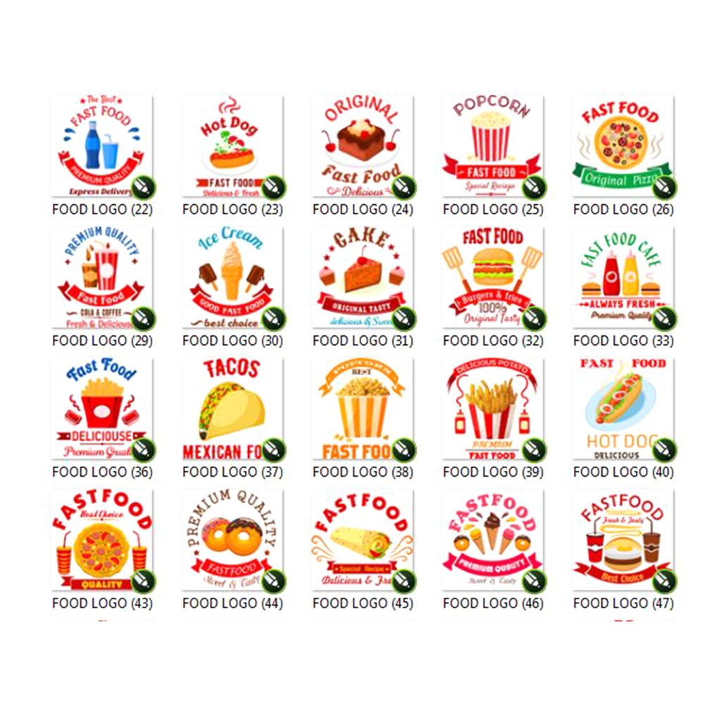 750+ Koleksi Logo Food / Restaurant Format (coreldraw) CDR Siap Edit