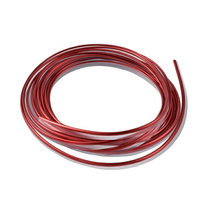 5 M Merah Aksesoris Interior Mobil Karet Warna Dasboard Trim Strip Red