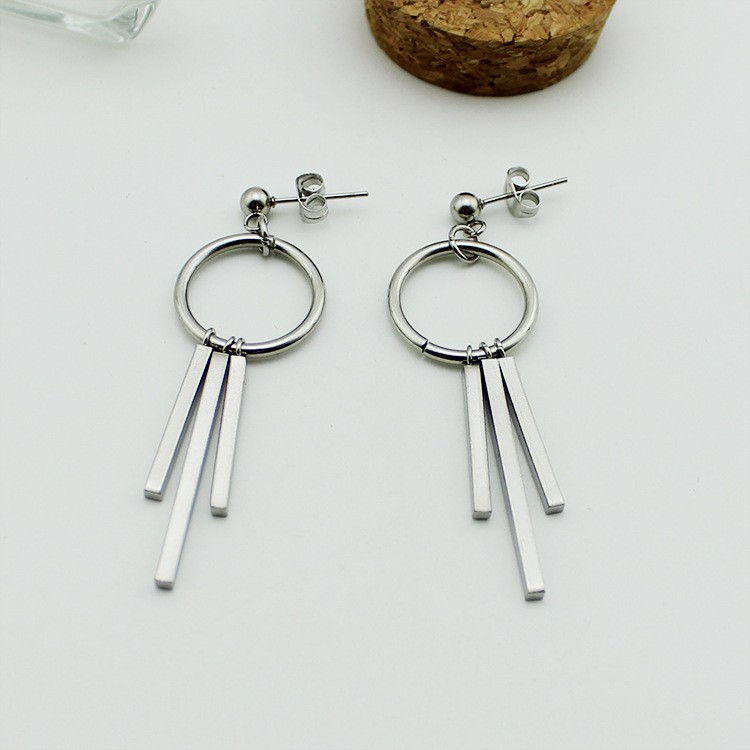 [Bayar Di Tempat]KPOP BTS JIMIN Korean Fashion Simple Retro Earrings Bangtan Boys Subang
