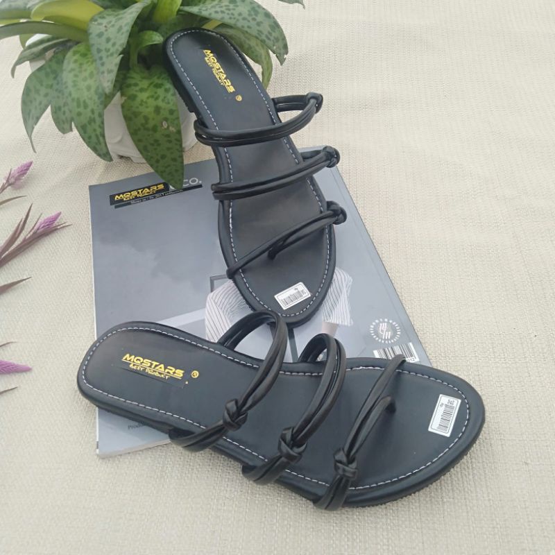 mqstars Sandal Flat Wanita Teplek Tali Jepit non slip Terbaru