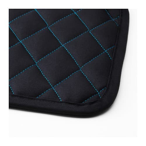 2pc penahan panas utk panci hitam alas panci 22x22cm