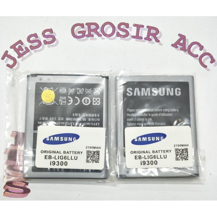 Baterai Battery Batere Original Samsung GALAXY S3 i9300 i9082 i9060 - Hitam