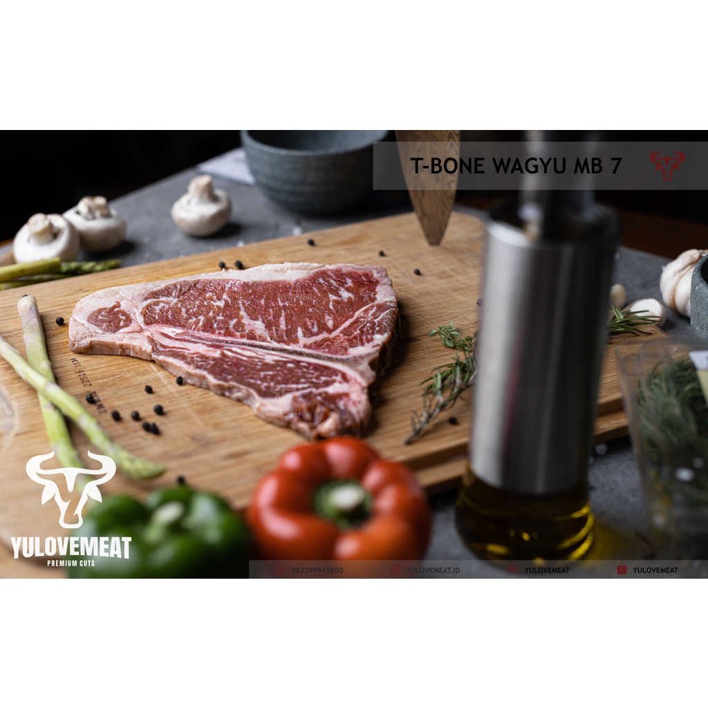 

T Bone Wagyu MB 7+ TBone MB7+ YULOVEMEAT Australian beef