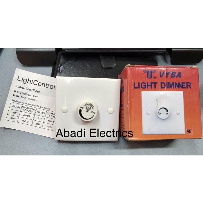 Pengatur Light Dimmer Vyba 318 220V - 250V Color 600W