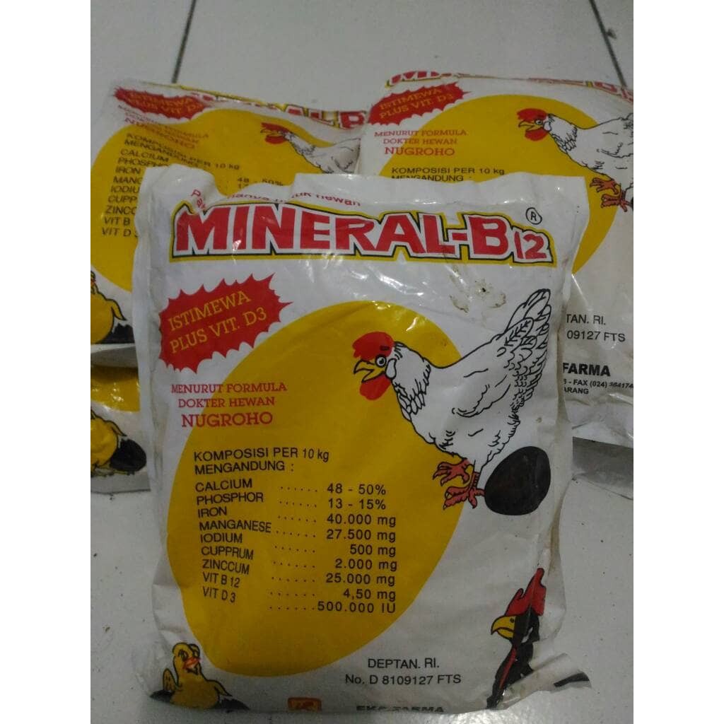 mineral b12 ayam, puyuh petelur