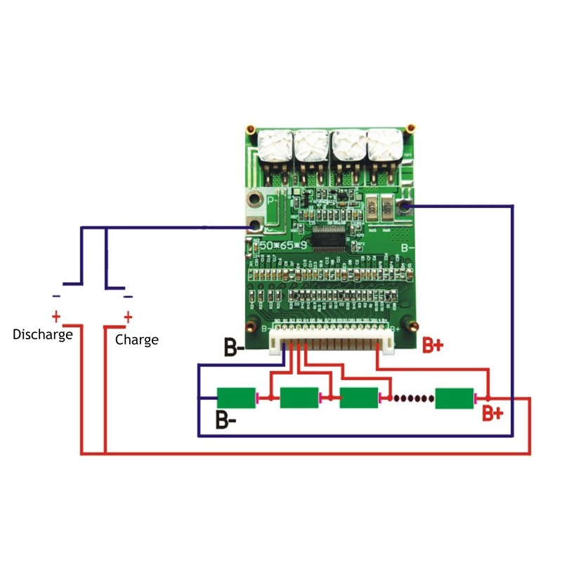 Btsg for Protection Board Dengan Paket Balancing Untuk Papan Perlindungan BMS- Modul 11S 40V 30A Untuk Scoot Elektrik