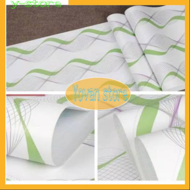 WALPAPER DINDING / WALLPAPER DINDING SPIRAL HIJAU | Walpaper dinding | Wallpaper dinding