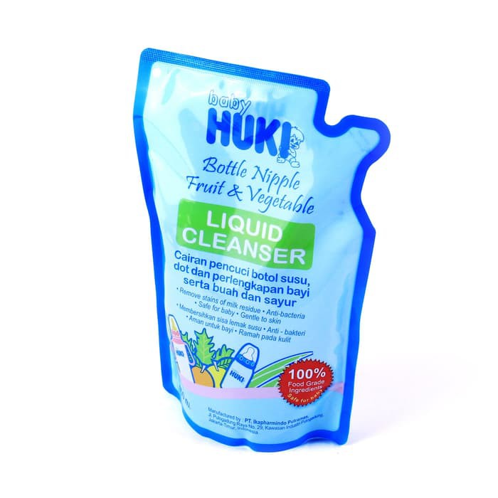 HUKI LIQUID CLEANSER POUCH 450ML / SABUN CUCI BOTOL