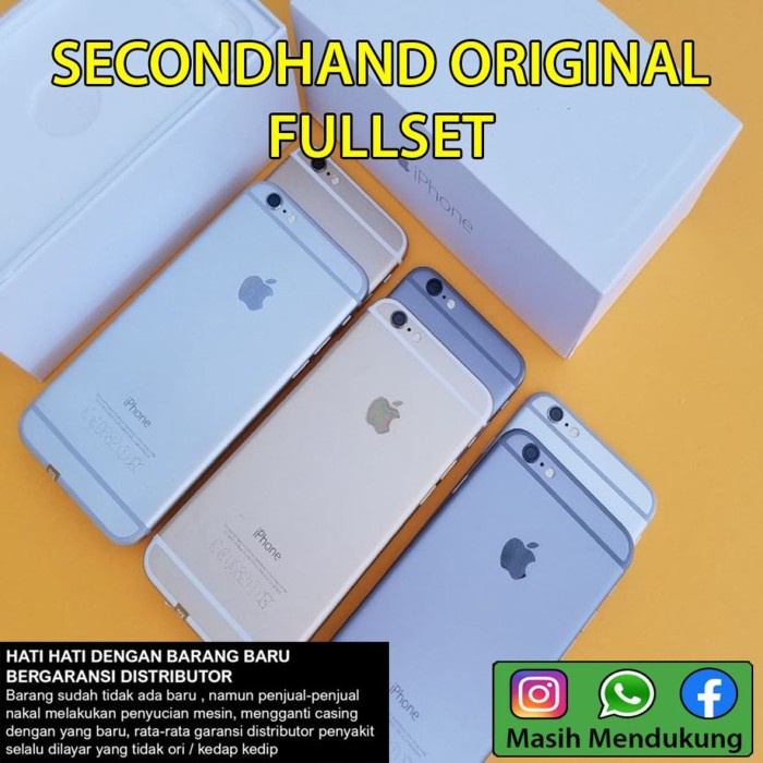 Apple iPhone 6 64GB Original ex iBox Fullset Garansi Imei