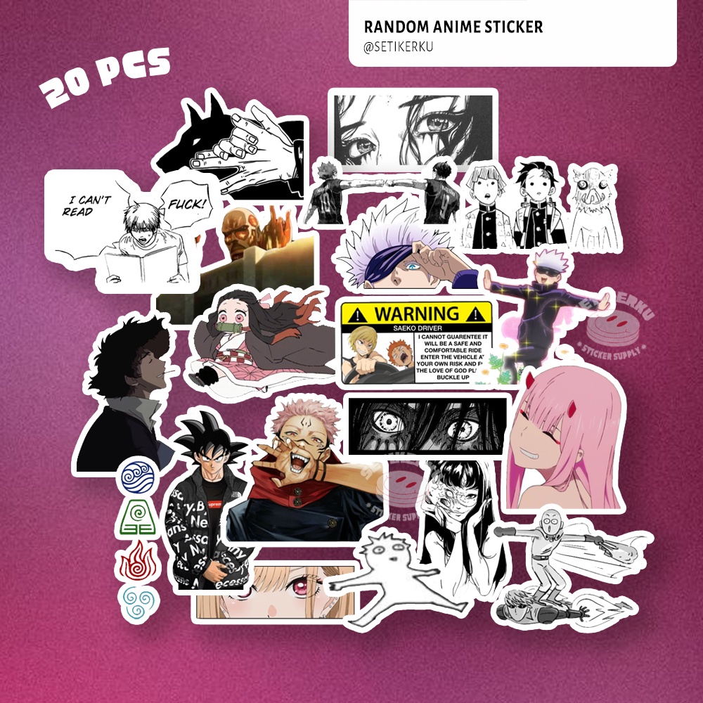 

Anime Sticker Pack A6 (20pcs)